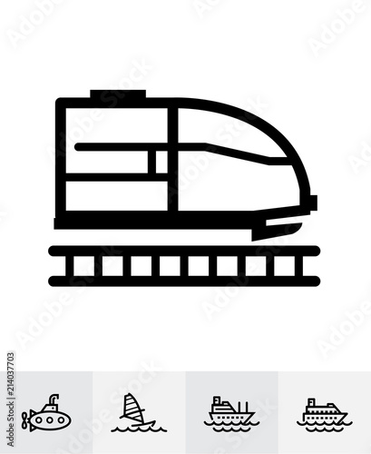 Transportation and Vehicles Icons with White Background