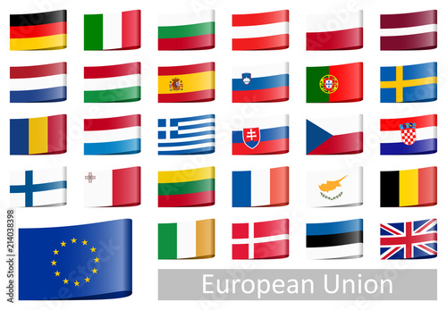 all country flags of European Union