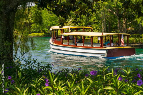 Water transport and lagoon in Orlando, USA photo