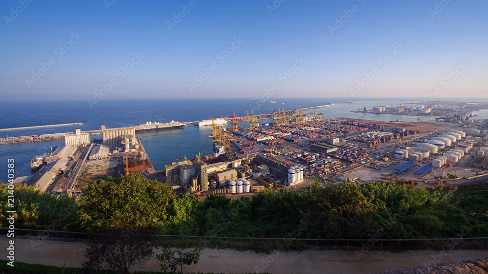 port of Barcelona. Spain, sea view
