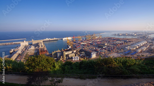 port of Barcelona. Spain, sea view
