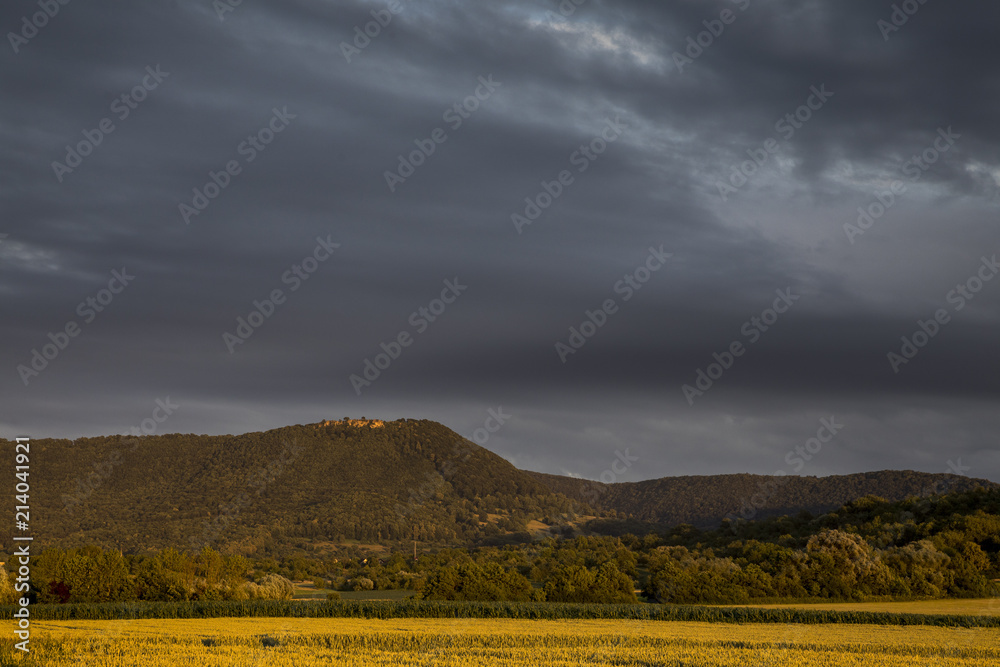 Obraz premium Sonnenuntergang an der Schwäbischen Alb