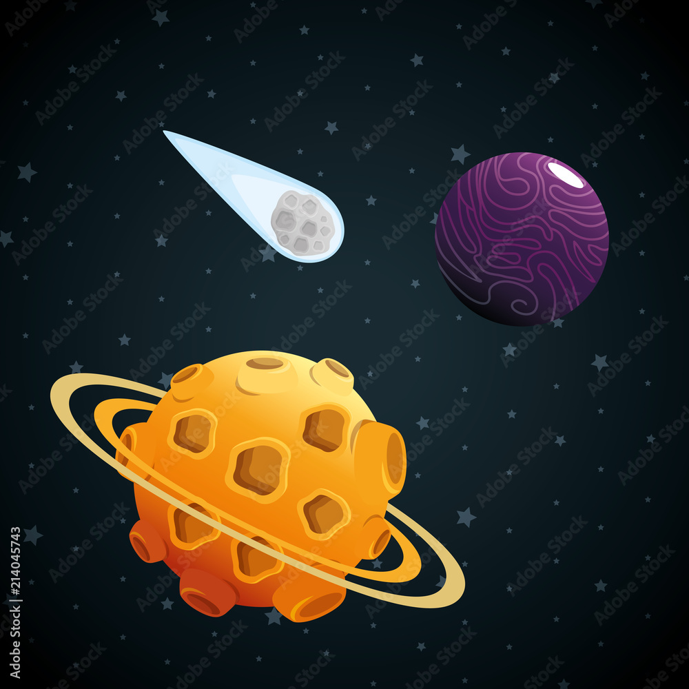 planets of the solar system scene planets of the solar system scene