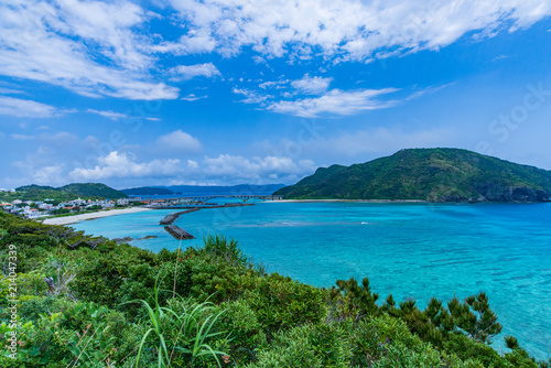 沖縄県 阿嘉島 天城展望台からの景色