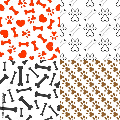 dog lover seamless pattern theme for use as backdrop or wallpaper