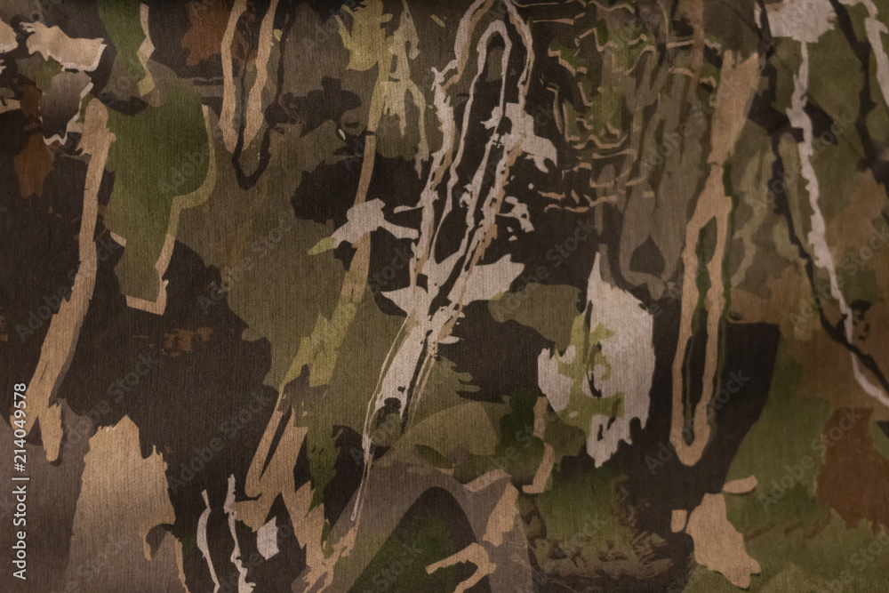 A Woodland Camouflage Pattern - obrazy, fototapety, plakaty 