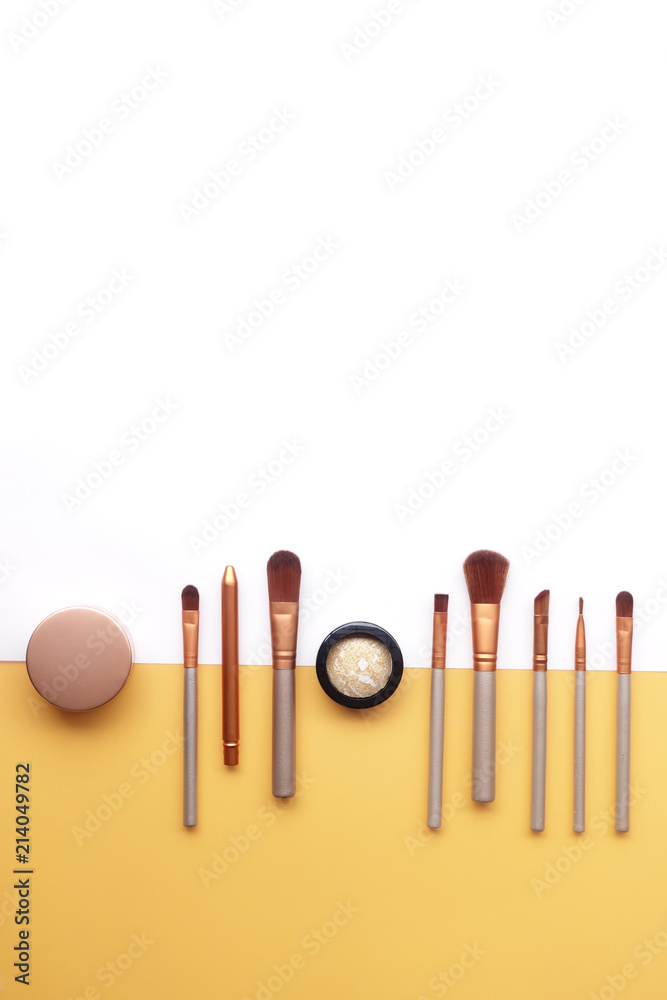 collection of make up and cosmetic beauty products arranged collection of make up and cosmetic beauty products arranged