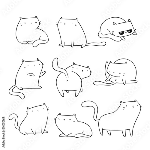 Funny cats doodles