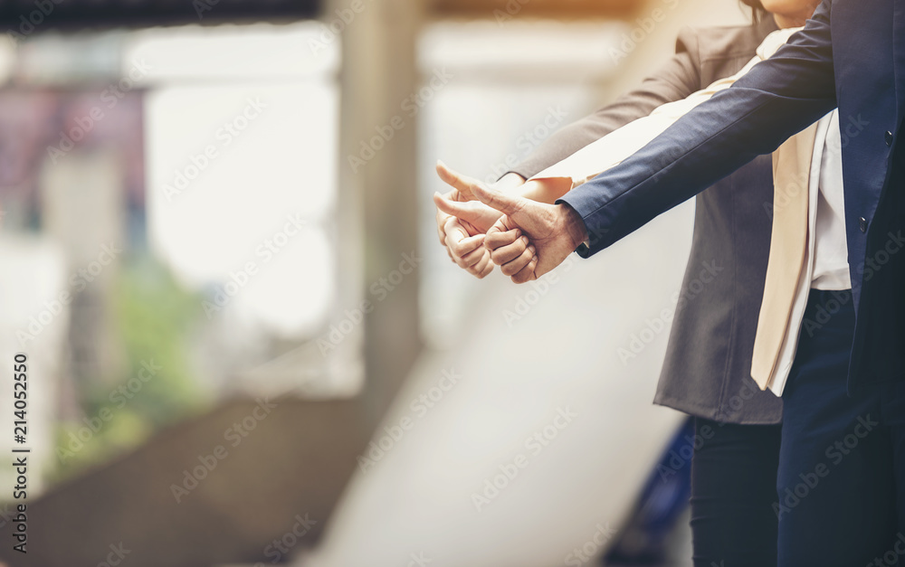 custom made wallpaper toronto digitalBusinessman is lifting thumbs To display indescribably and agree to terms in business.