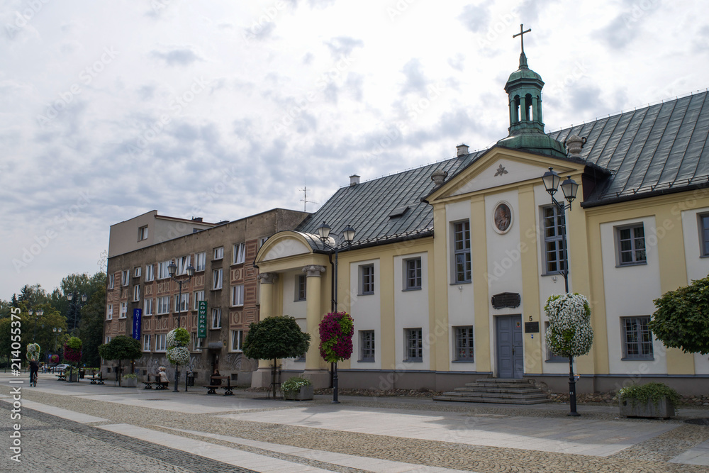 Kosciuszko Market Square in the city center of Bialystok, Poland