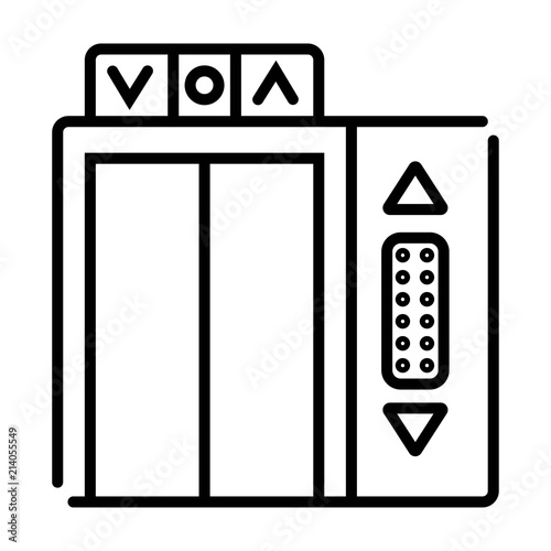 Lift vector icon