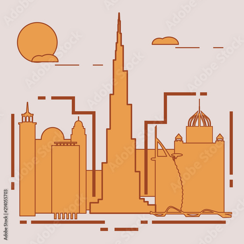 Building and skyscrapers. City view. Architecture.
