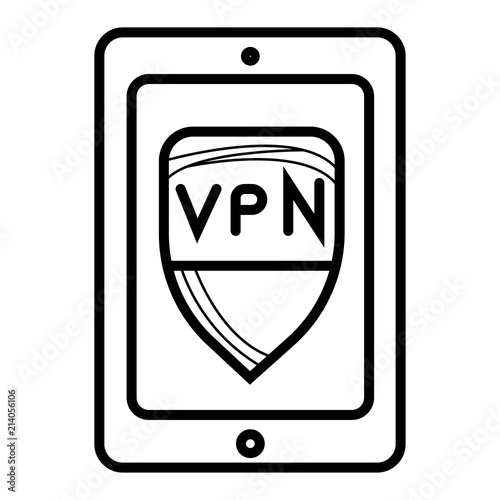 VPN vitual Private network proxy application on smartphone