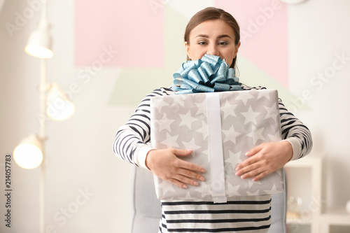 Beautiful young woman with ...
