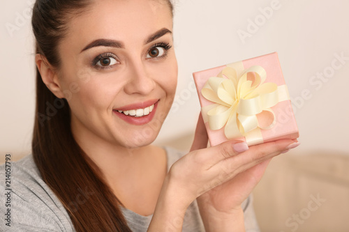 Beautiful young woman with ...