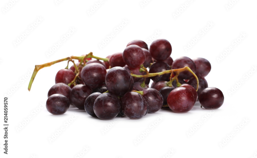 Cardinal grapes isolated on white background Cardinal grapes isolated on white background