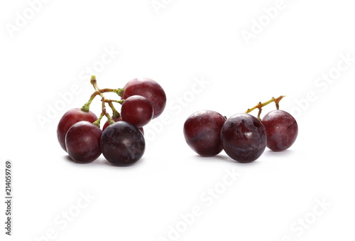 Cardinal grapes isolated on white background