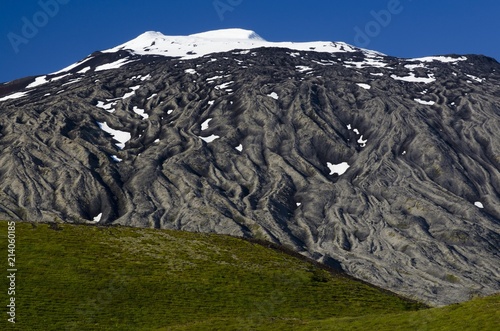 Snaefellsjoekull glacier, Snaefellsjoekull, Snaefellsnes peninsula, Snaefellsnes, Iceland, Europe photo