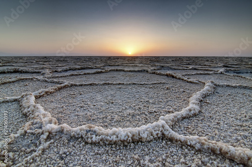 Dasht-e Kavir salt desert, Semnan, Iran, Asia photo