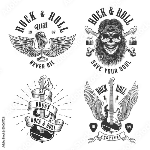 Rock and roll emblems