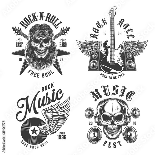 Rock and roll emblems