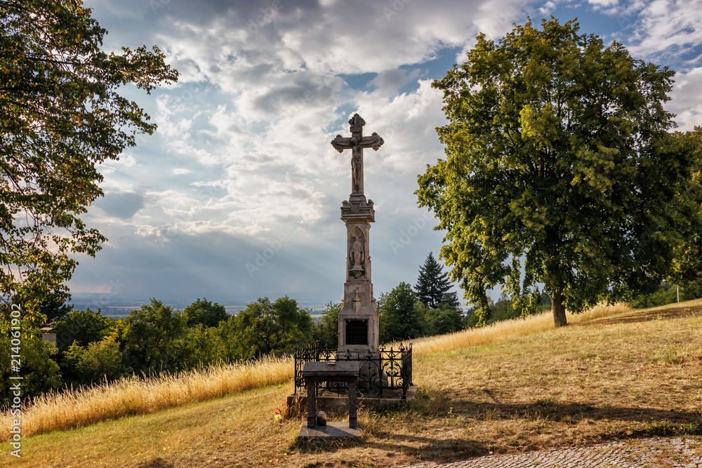 Cross on Holy Hill near Olomouc Cross on Holy Hill near Olomouc