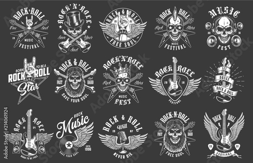 Rock and roll emblems