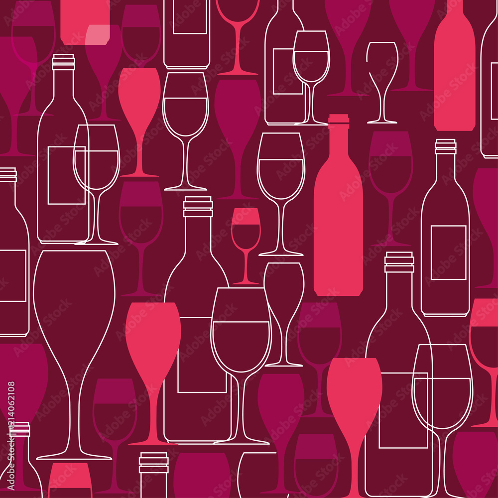 wine cups silhouettes pattern wine cups silhouettes pattern