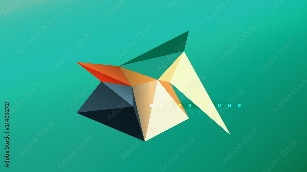 Abstract background - geometric origami style shape composition, triangular low poly design concept. Colorful trendy minimalistic illustration Abstract background - geometric origami style shape composition, triangular low poly design concept. Colorful trendy minimalistic illustration