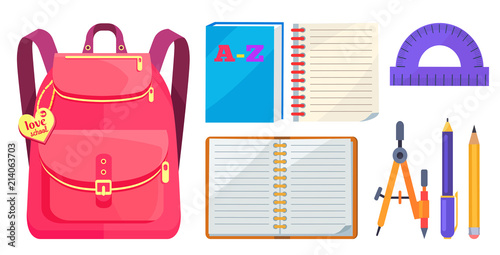 Rucksack Fashionable Model and School Accessory