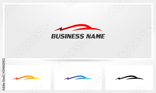 Fast Car Sihouette Logo