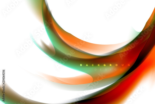 Holographic fluid colors flow, colorful liquid mixing colours motion concept