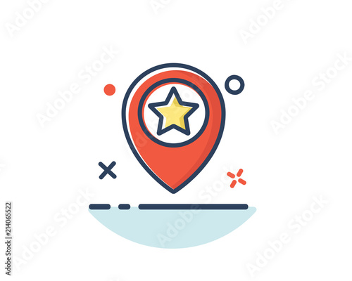 favorite place icon line filled design illustration,designed for web and app Free Download favorite place icon line filled design illustration,designed for web and app - GFXLoad