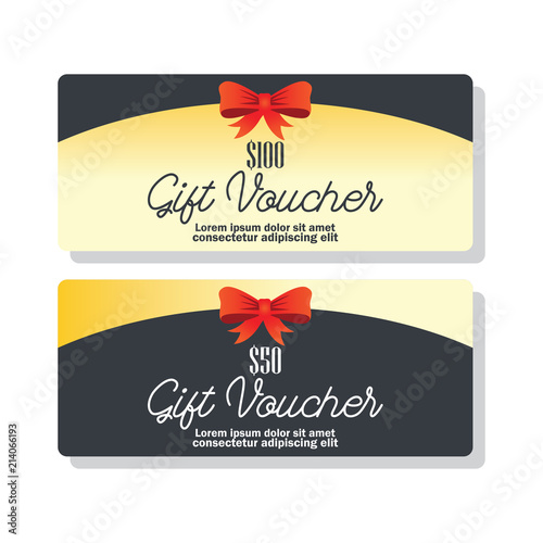 gift voucher for business concept