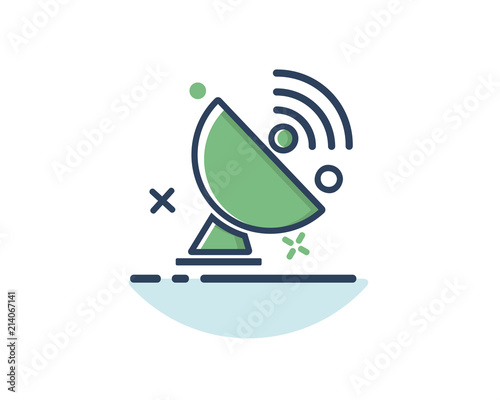 find location icon line filled design illustration,designed for web and app