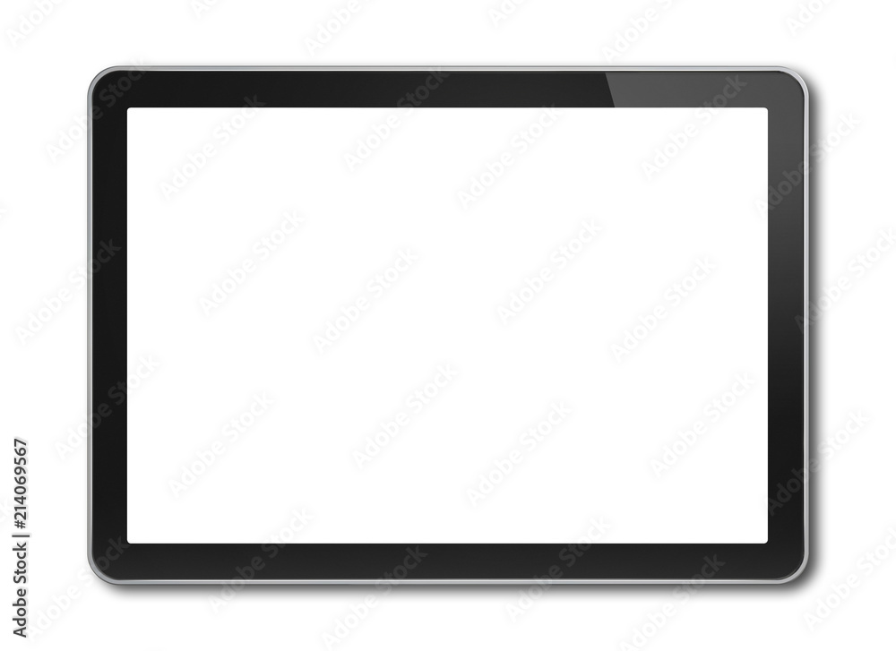 Obraz Digital tablet pc, smartphone template isolated on white fototapeta, plakat
