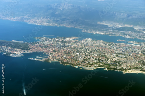 Aerial view of Split city in Croatia. © M-Production