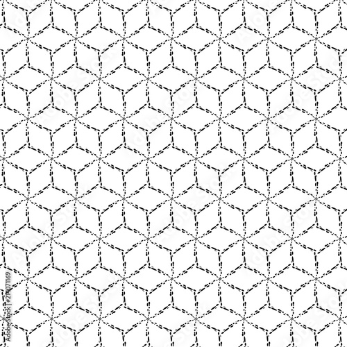 Seamless geometrical vector pattern