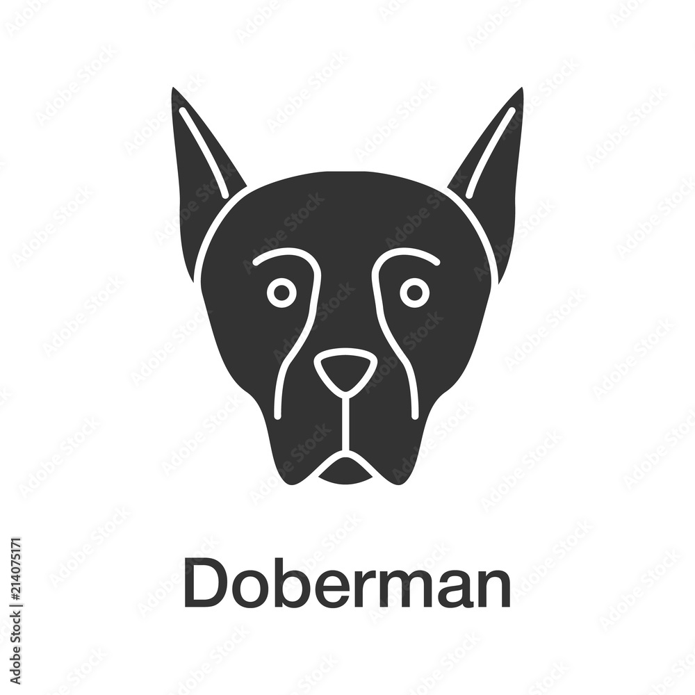 Doberman Pinscher glyph icon Doberman Pinscher glyph icon