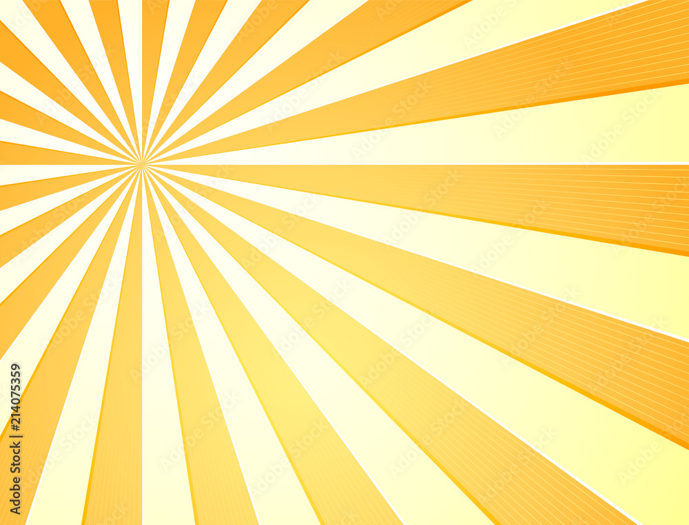 Obraz premium sun with rays star burst television vintage background