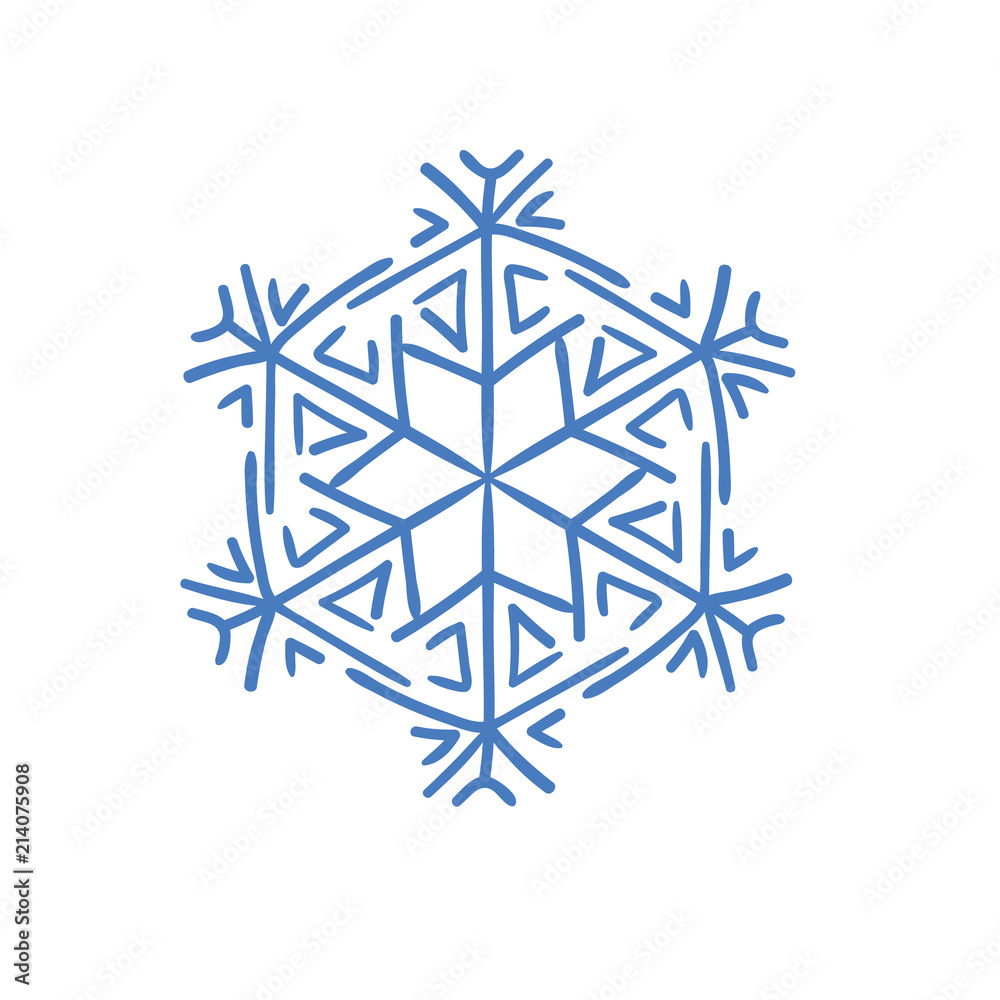 Winter snowflake, decoration for Christmas and new year. Winter snowflake, decoration for Christmas and new year.