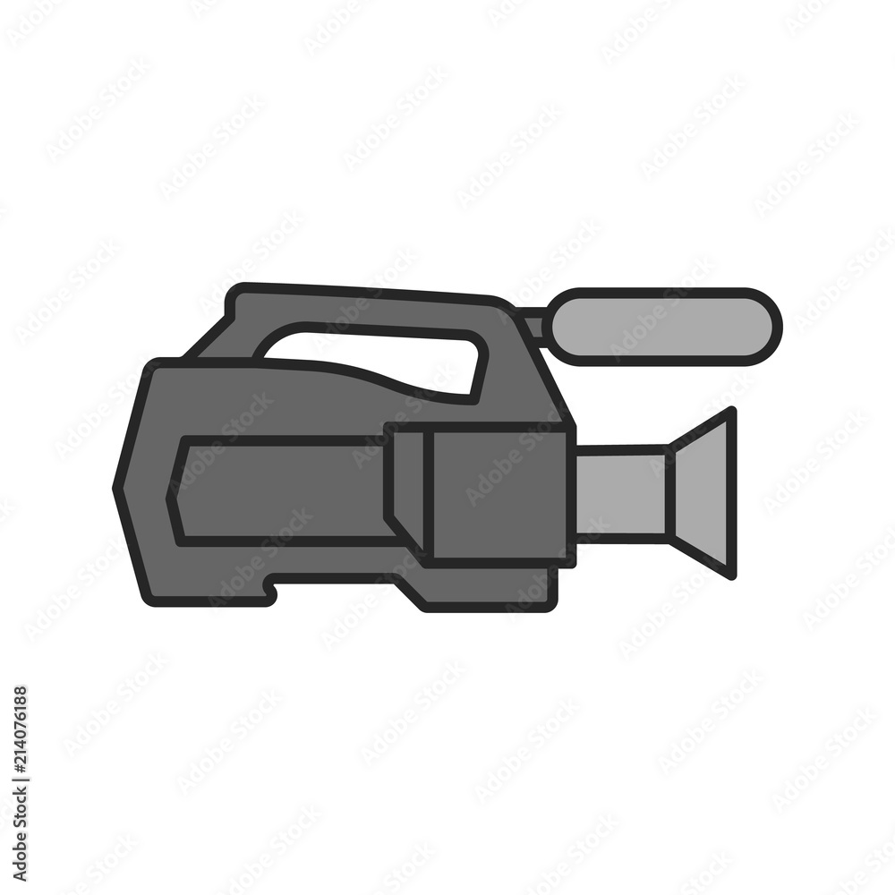 Video camera color icon Video camera color icon