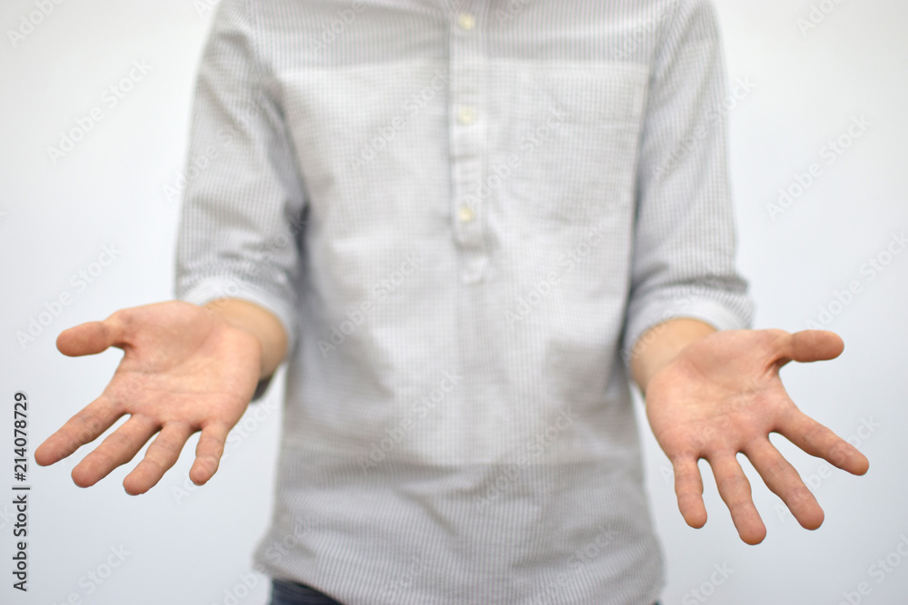 Obraz premium A handsome professional gesture