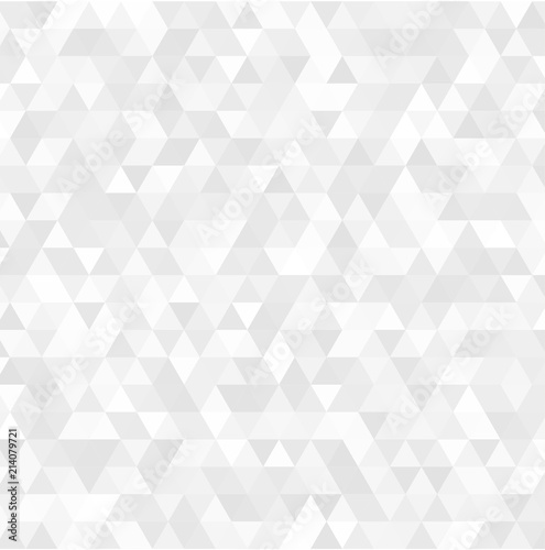 Abstract vector gray triangle background. Geometric white texture pattern