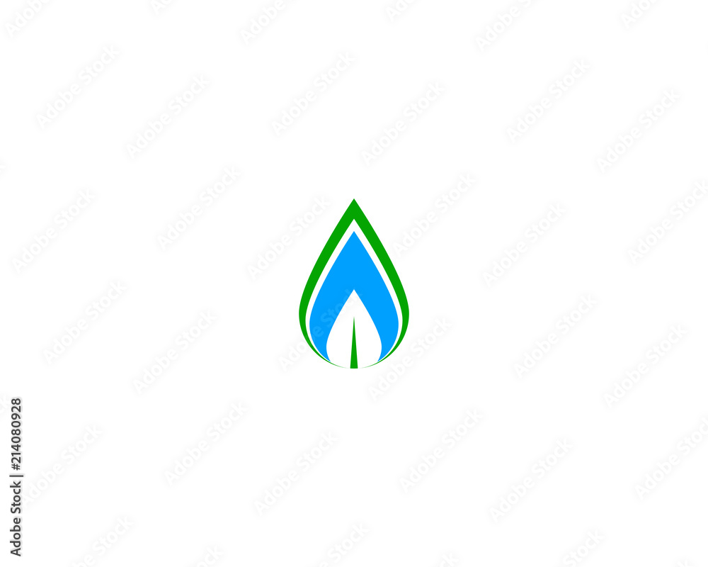 leaf waterdrop logo leaf waterdrop logo