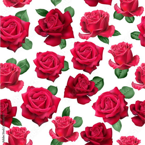 Isolated roses pattern