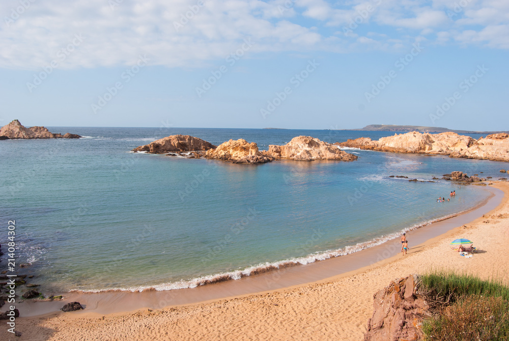 Pregonda cove of Menorca a Spanish island