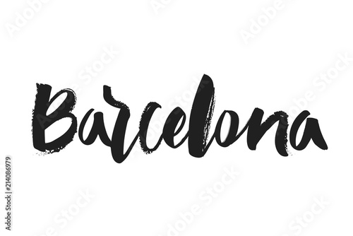 Hand lettering Barcelona 