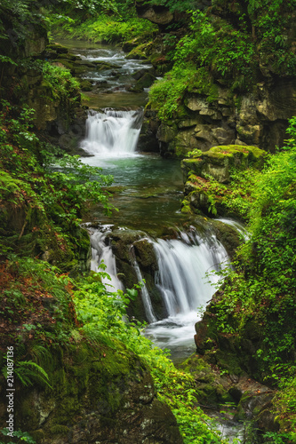 Waterfall hidden in the Poland nature - Wodospad Wiltzki  Morawa