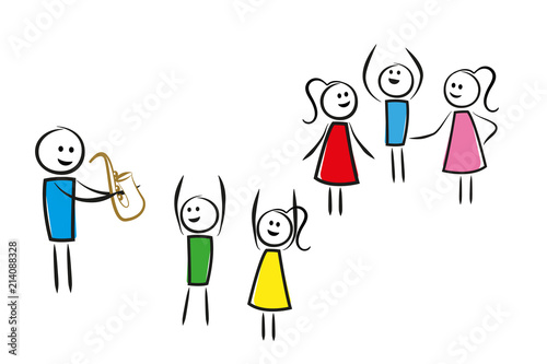 Musiker auf einem Konzert